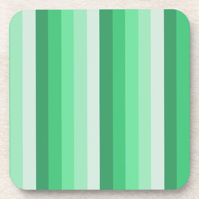 Posavasos Bandas de sombra verdes (Frente)