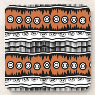 Posavasos Bandas de tono marrón y geográfico de la India