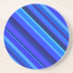 Posavasos Bandas diagonales azules