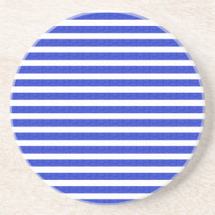 Posavasos Bandas geométricas azules de Moda Guay