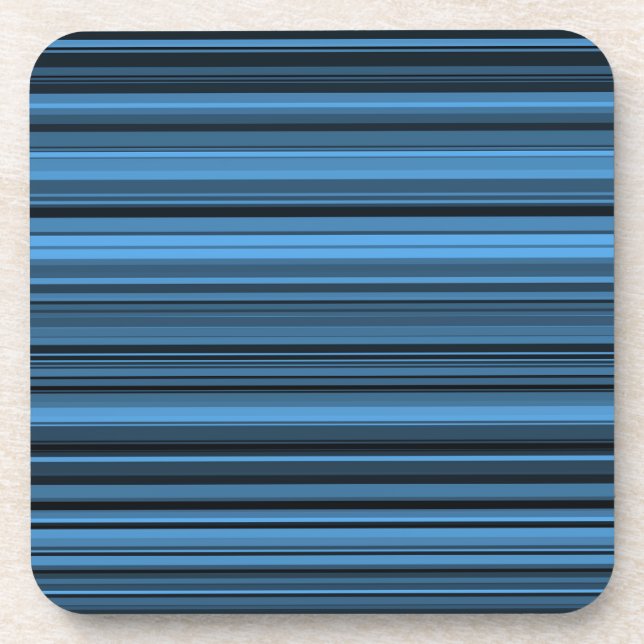 Posavasos Bandas negras azules (Frente)