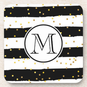 Posavasos Bandas negras y blancas