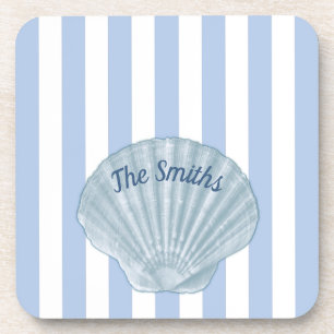 Posavasos Bandas y conchas azules