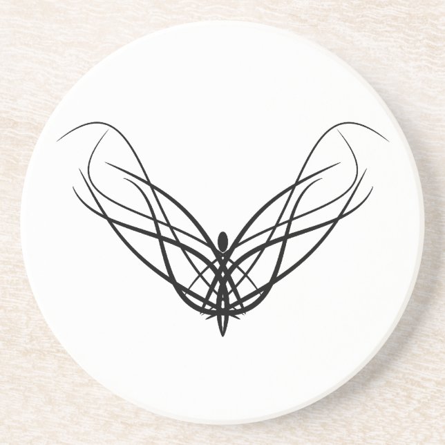 Posavasos Bandeja de ángel tribal (Frente)