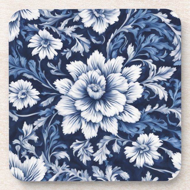 Posavasos bandeja de cobalt bloom symphony (Frente)