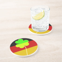 Posavasos Bandera alemana irlandesa Shamrock Clover St. Patr