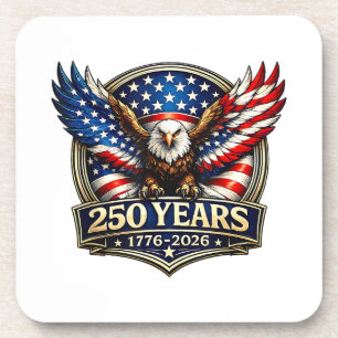 Posavasos Bandera Americana Águila Vintage 250 Años 4 de Jul