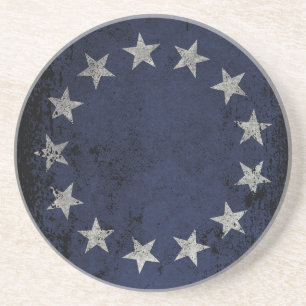 Posavasos Bandera americana de Betsy Ross del vintage