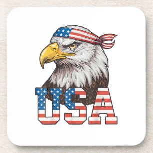 Posavasos Bandera Americana De EE. UU. Hombres Mujeres Niños