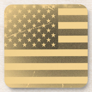 Posavasos Bandera americana del vintage