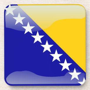Posavasos Bandera brillante bosnio