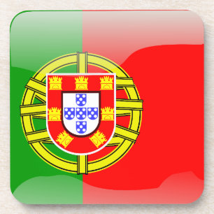 Posavasos Bandera brillante de Portugal