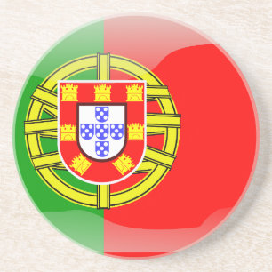 Posavasos Bandera brillante de Portugal