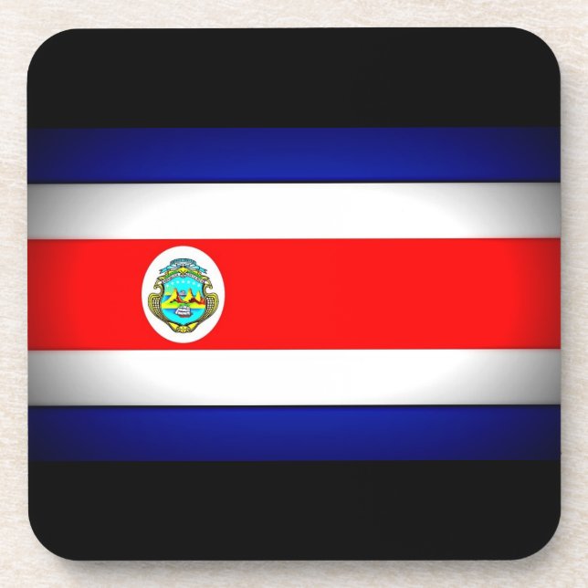 Posavasos Bandera costarricense estilizada (Frente)