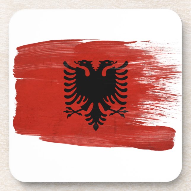 Posavasos Bandera de Albania (Frente)