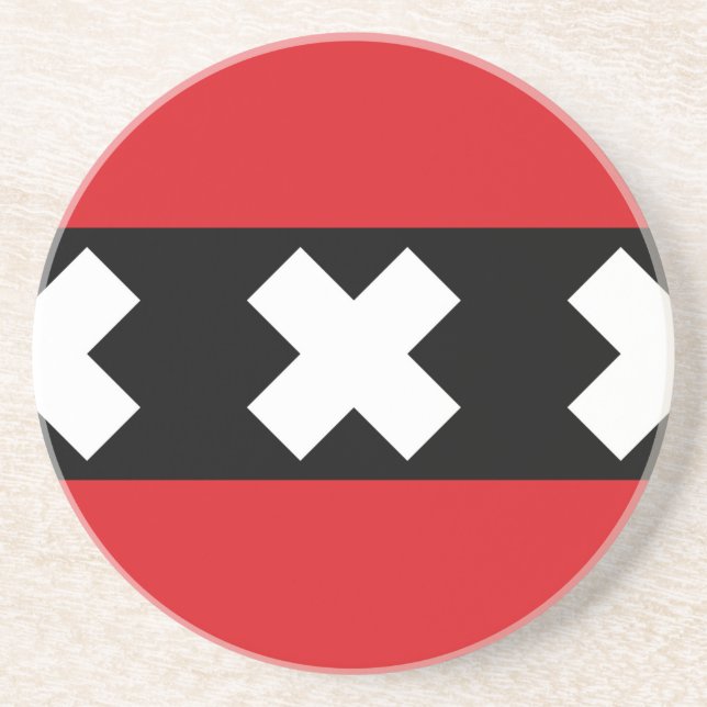 Posavasos Bandera de Amsterdam (Frente)