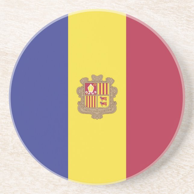 Posavasos Bandera de Andorra (Frente)
