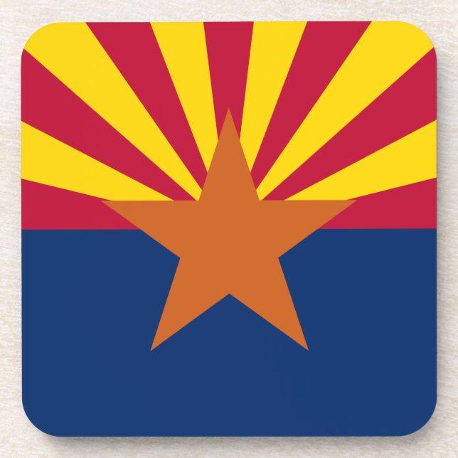 Posavasos Bandera de Arizona, Estados Unidos El Estado Del C (Frente)