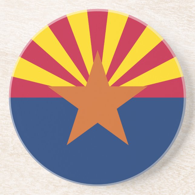 Posavasos Bandera de Arizona, Estados Unidos El Estado Del C (Frente)