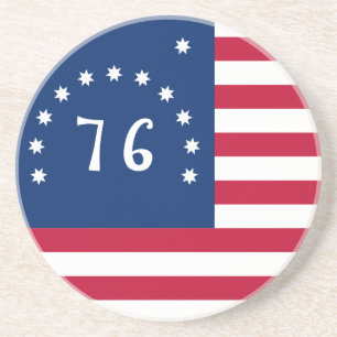 Posavasos Bandera de batalla estadounidense de 1776 Estandar