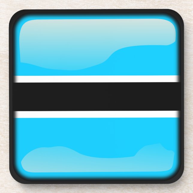 Posavasos Bandera de Botswana (Frente)