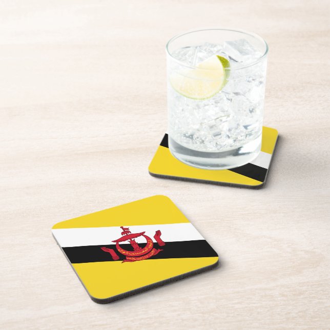 Posavasos Bandera de Brunéi (Lado Derecho)