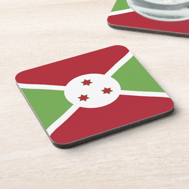 Posavasos Bandera de Burundi (Lado Izquierdo)