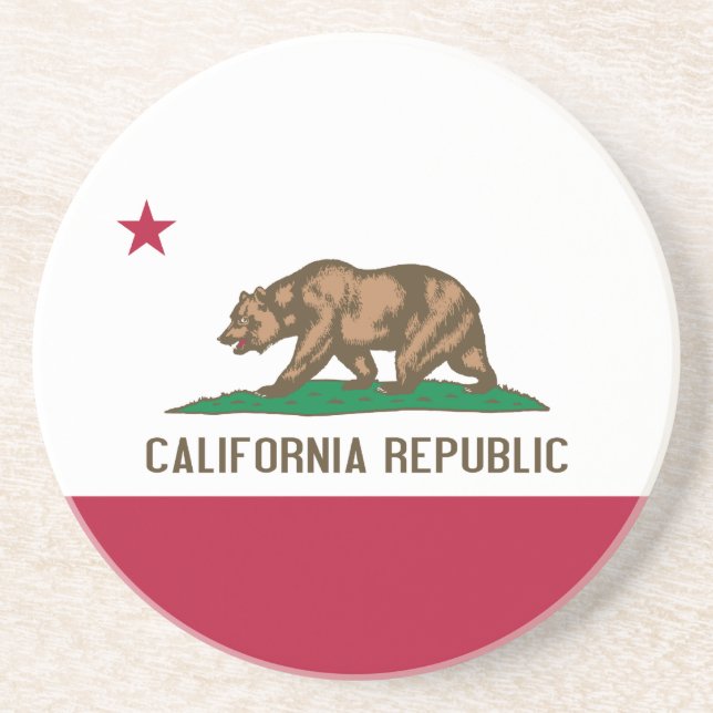 Posavasos Bandera de California (Frente)