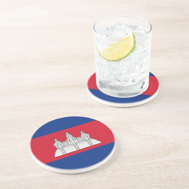 Posavasos Bandera de Camboya (Lado)