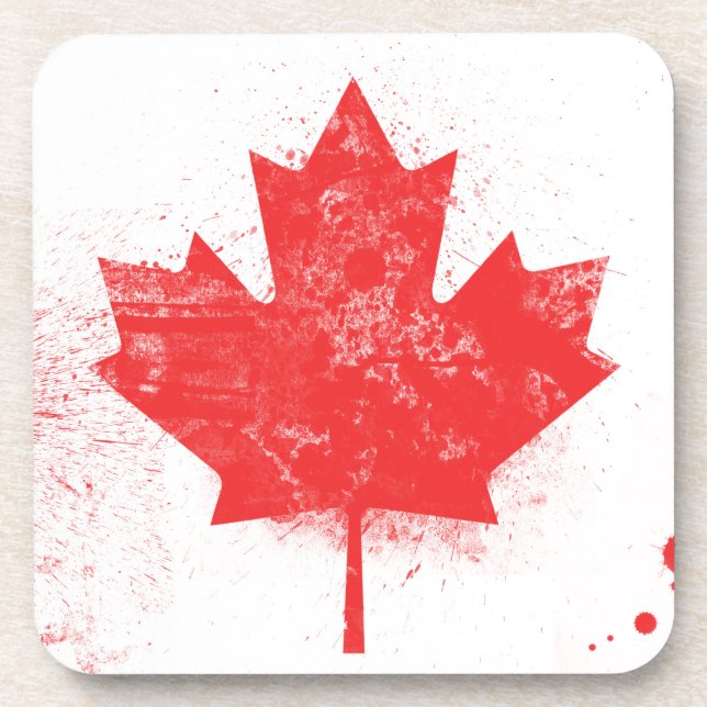 Posavasos Bandera de Canadá (Frente)