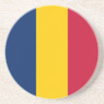Posavasos Bandera de Chad<br><div class="desc">Bandera patriótica de Chad.</div>