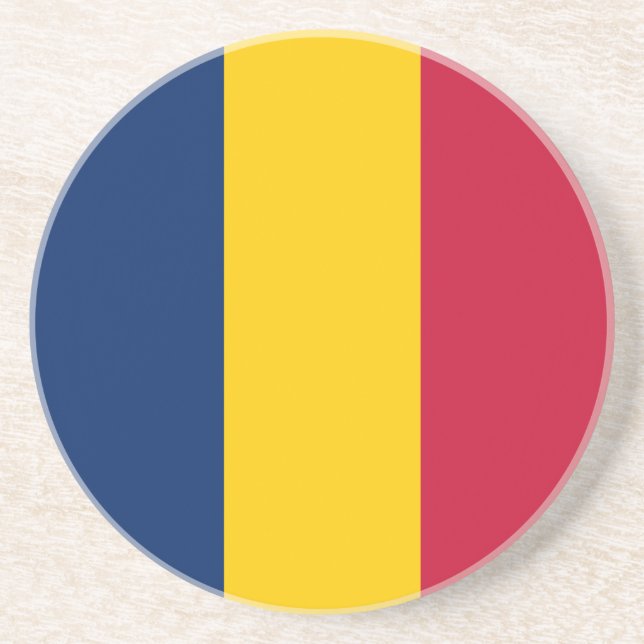 Posavasos Bandera de Chad (Frente)