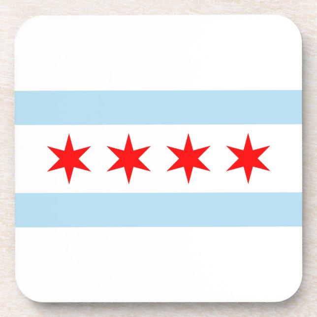 Posavasos Bandera de Chicago (Frente)
