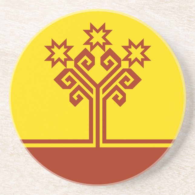 Posavasos Bandera de Chuvasia (Frente)