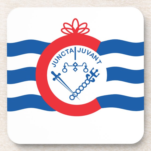 Posavasos Bandera de Cincinnati (Frente)