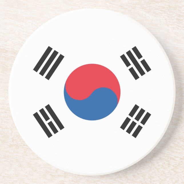 Posavasos Bandera de Corea del Sur (Frente)