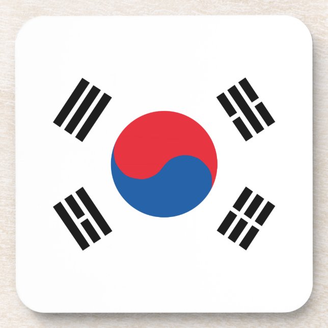 Posavasos Bandera de Corea del Sur (Frente)