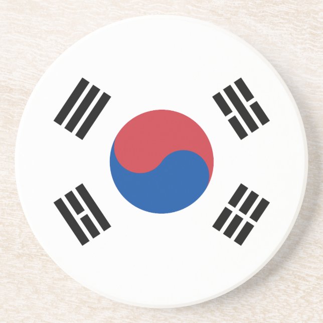 Posavasos Bandera de Corea del Sur (Frente)