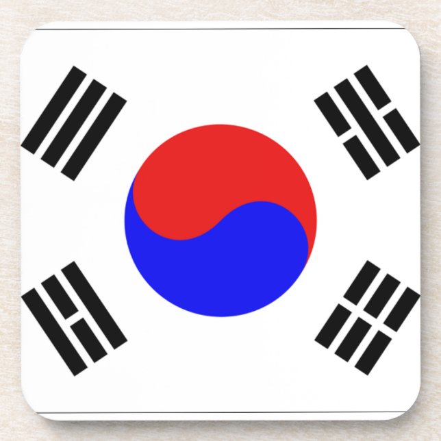 Posavasos Bandera de Corea del Sur (Frente)