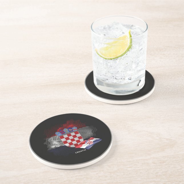 Posavasos bandera de Croacia (Lado)