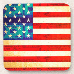 Posavasos Bandera de dinero de Estados Unidos
