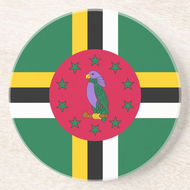 Posavasos Bandera de Dominica (Frente)