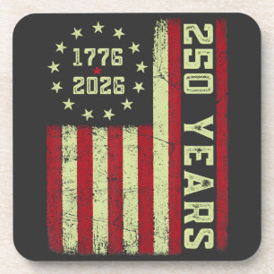 Posavasos Bandera de EE. UU. del 250 Aniversario