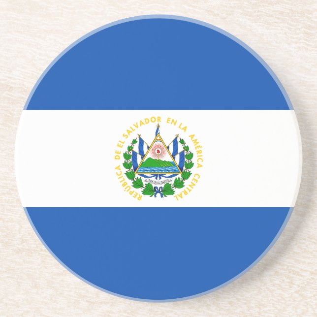 Posavasos Bandera de El Salvador (Frente)