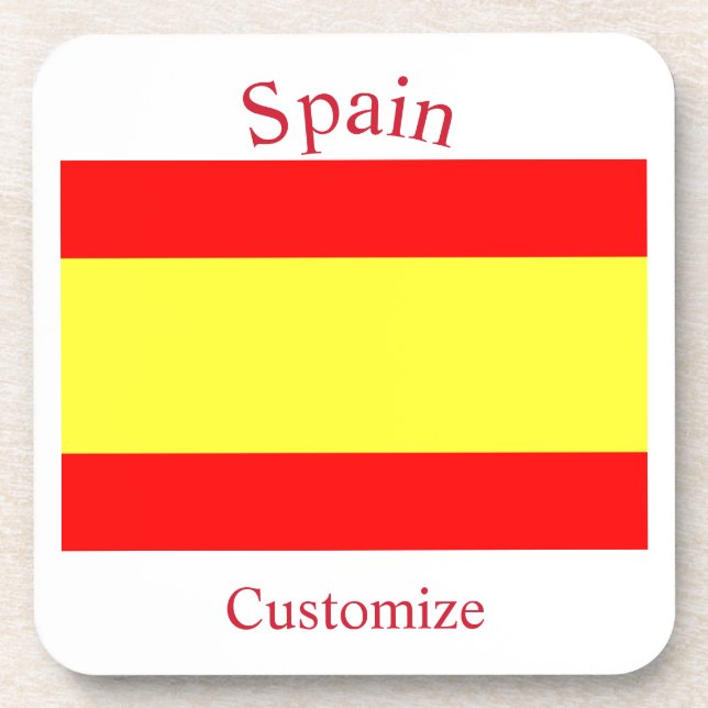 Posavasos Bandera de España Thunder_Cove (Frente)