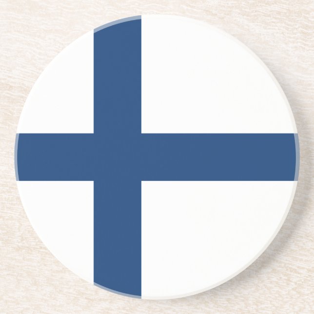 Posavasos Bandera de Finlandia (Frente)