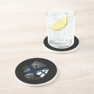 Posavasos bandera de Finlandia