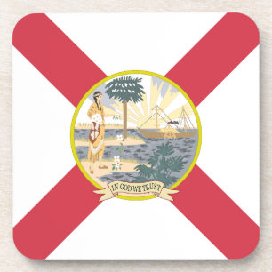 Posavasos Bandera de Florida: El Estado del Sol de los Flori