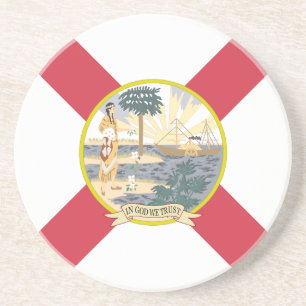 Posavasos Bandera de Florida: El Estado del Sol de los Flori