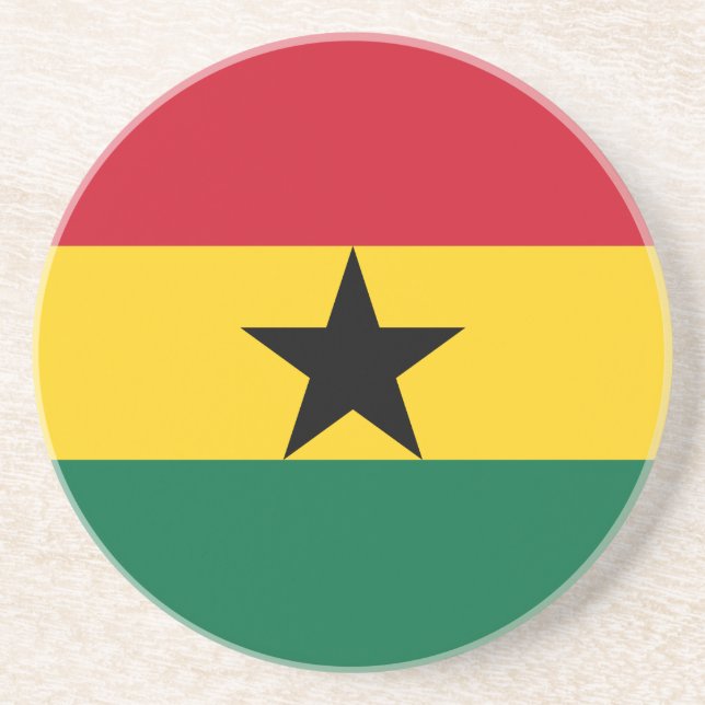 Posavasos Bandera de Ghana (Frente)
